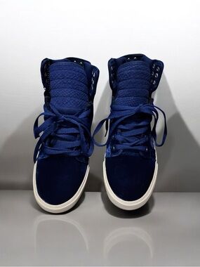 Supra Women’s Royal Blue High-Top Lace-Up Sneakers size 6